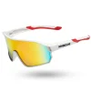 OKULARY GLIMPSE WHITE MAT RED MIRROR 01-91