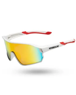 OKULARY GLIMPSE WHITE MAT RED MIRROR 01-91