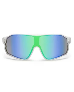 OKULARY GLIMPSE WHITE MAT GREEN MIRROR 01-92