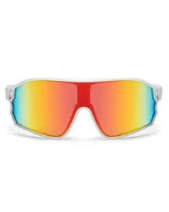 OKULARY GLIMPSE WHITE MAT RED MIRROR 01-91