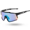 OKULARY GRIP BLACK FLASH GREEN MIRROR 01-112