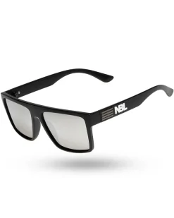 OKULARY GROOVY POLARIZED BLACK MAT SILVER MIRROR 01-150