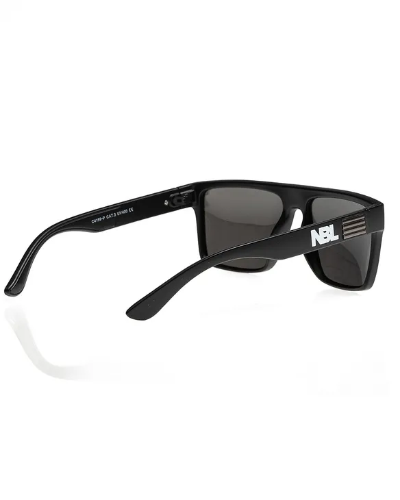 OKULARY GROOVY POLARIZED BLACK MAT SILVER MIRROR 01-150