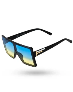 OKULARY HARIS BLACK FLASH BLUE-YELLOW 00-388