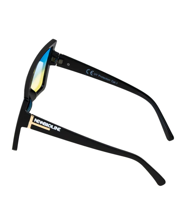 OKULARY HARIS BLACK FLASH BLUE-YELLOW 00-388