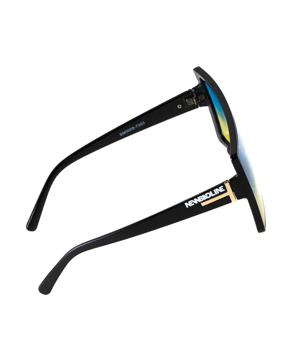 OKULARY HARIS BLACK FLASH BLUE-YELLOW 00-388
