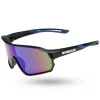 OKULARY HUSH BLACK MAT BLUE MIRROR 01-96