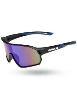 OKULARY HUSH BLACK MAT BLUE MIRROR 01-96