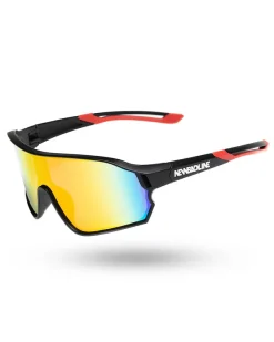 OKULARY HUSH BLACK MAT RED MIRROR 01-94
