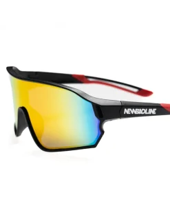 OKULARY HUSH BLACK MAT RED MIRROR 01-94