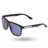 OKULARY OWAL BLACK MAT BLUE MIRROR 01-26