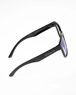 OKULARY SHADE BLACK FLASH GREEN MIRROR 00-606