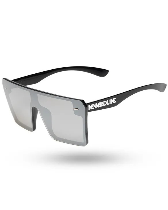 OKULARY SHATTER BLACK FLASH SILVER MIRROR 01-120