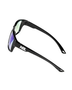 OKULARY SLEEK BLACK FLASH GREEN MIRROR 00-598