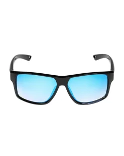 OKULARY SLEEK BLACK FLASH BLUE MIRROR 00-596