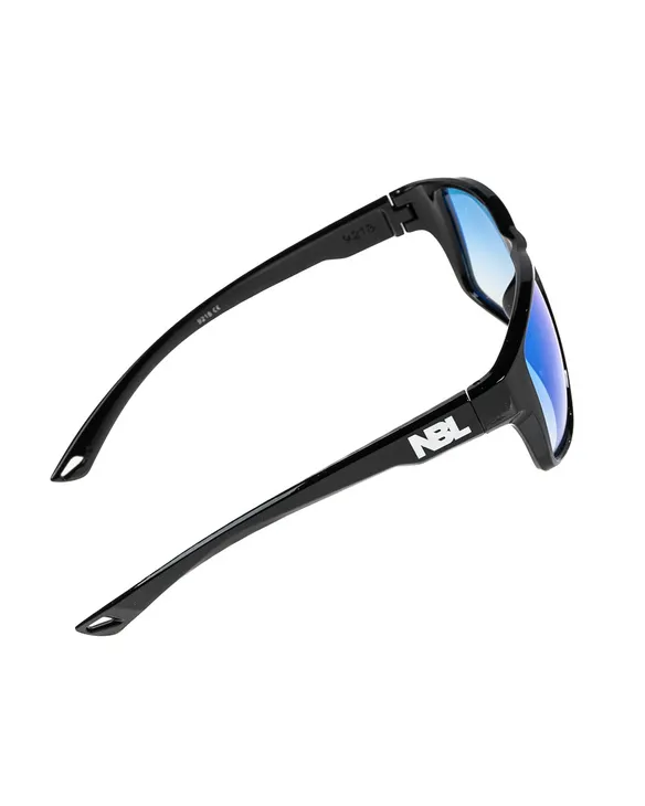 OKULARY SLEEK BLACK FLASH BLUE MIRROR 00-596