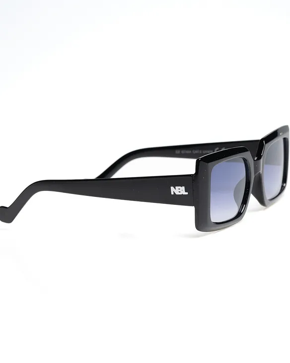 OKULARY SMALL NARROW BLACK FLASH NAVY 01-65