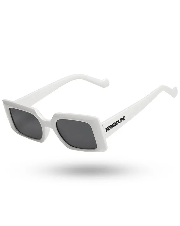 OKULARY SMALL NARROW WHITE FLASH BLACK 01-67