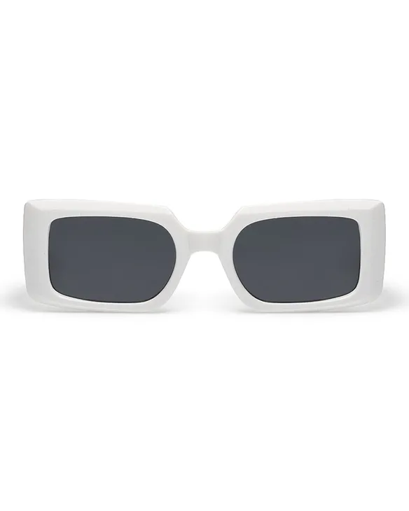 OKULARY SMALL NARROW WHITE FLASH BLACK 01-67
