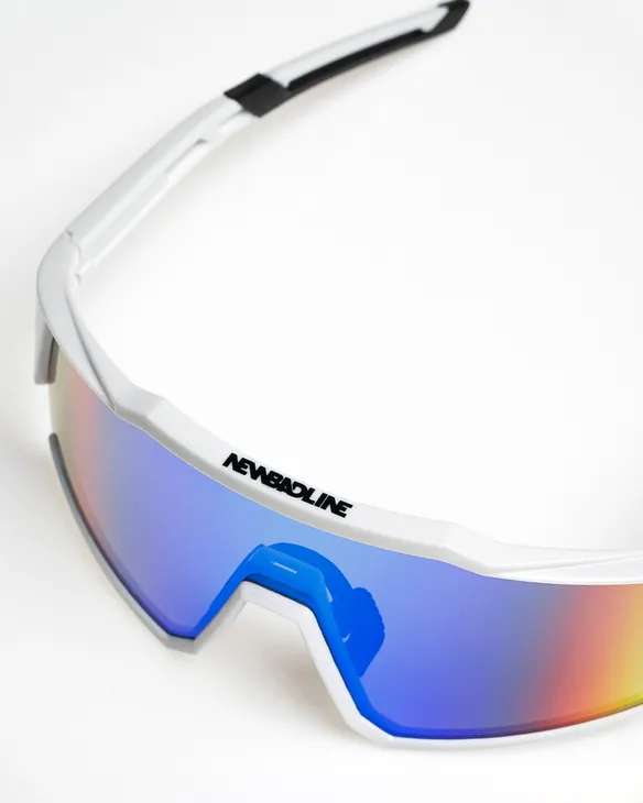 OKULARY SNOW WHITE FLASH GREEN MIRROR 01-83