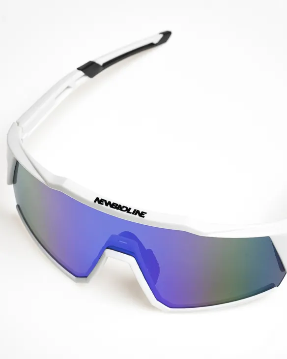 OKULARY SNOW WHITE FLASH BLUE MIRROR 01-84