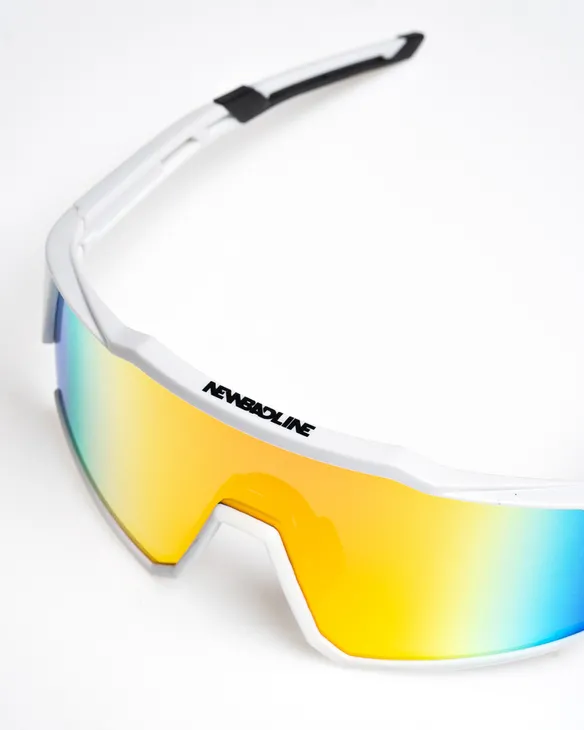 OKULARY SNOW WHITE FLASH RED MIRROR 01-82