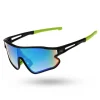 OKULARY SPARK GREEN-BLACK RUBBER GREEN MIRROR 00-592
