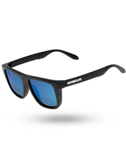 OKULARY STEEZ POLARIZED BLACK MAT BLUE MIRROR 01-128