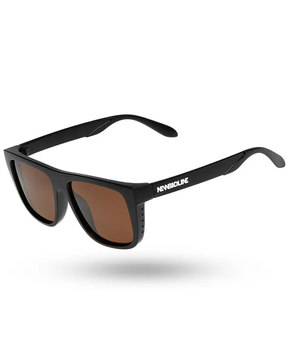 OKULARY STEEZ POLARIZED BLACK MAT BROWN 01-125