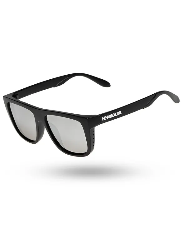 OKULARY STEEZ POLARIZED BLACK MAT SILVER MIRROR 01-126