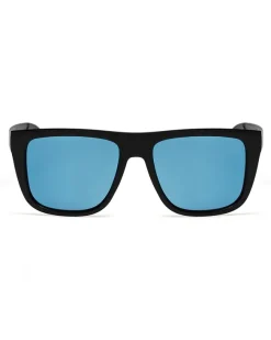 OKULARY STEEZ POLARIZED BLACK MAT BLUE MIRROR 01-128