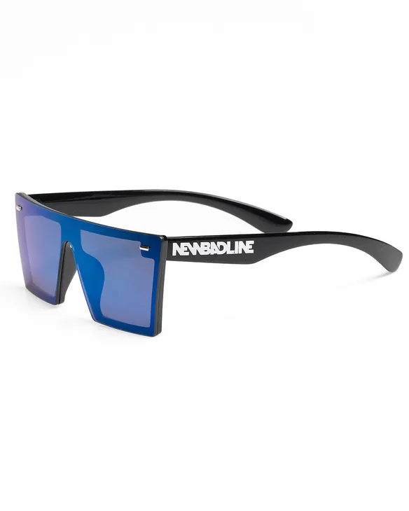 OKULARY SWIFT BLACK FLASH BLUE MIRROR 01-33