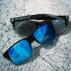 OKULARY TONAL DOTS BLACK / BLUE RUBBER BLUE MIRROR 01-69