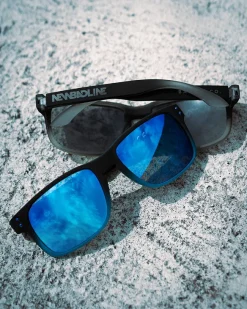 OKULARY TONAL DOTS BLACK / BLUE RUBBER BLUE MIRROR 01-69