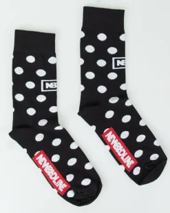 SKARPETKI DŁUGIE DOTS BLACK