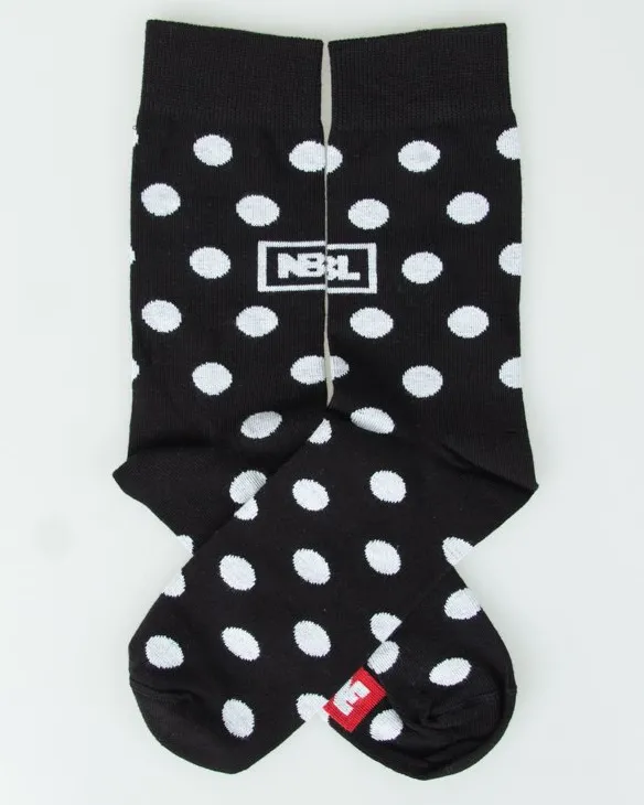 SKARPETKI DŁUGIE DOTS BLACK