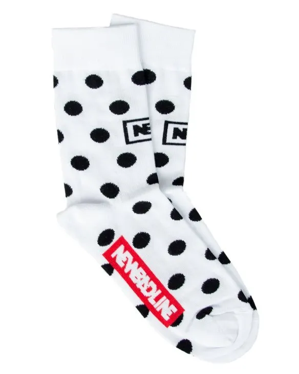 SKARPETKI DŁUGIE DOTS WHITE