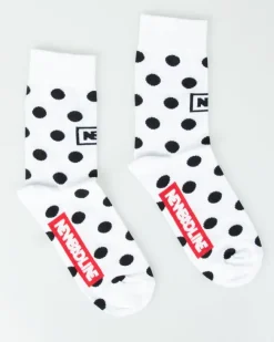 SKARPETKI DŁUGIE DOTS WHITE