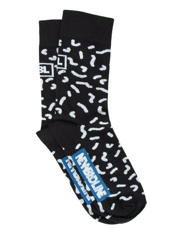 SKARPETKI DŁUGIE PATTERN BLACK