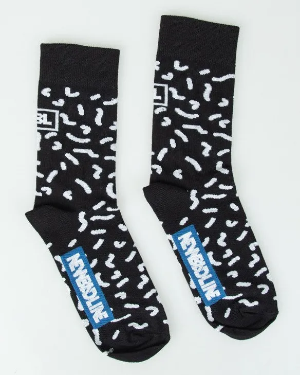 SKARPETKI DŁUGIE PATTERN BLACK