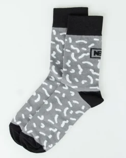 SKARPETKI DŁUGIE PATTERN GREY