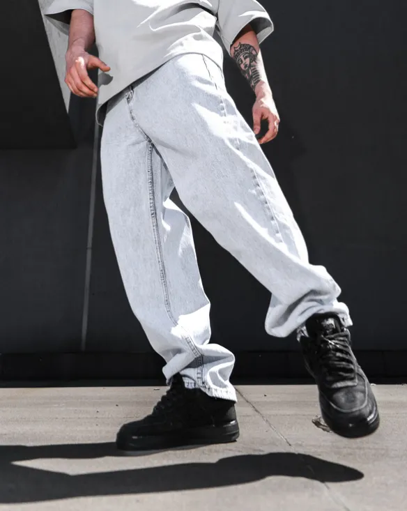 Spodnie Jeans Baggy Light Blue