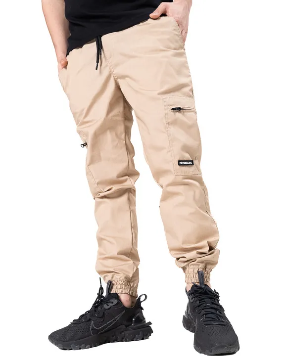 Spodnie Materiałowe Jogger New Bad Line Cargo Ripstop Beige