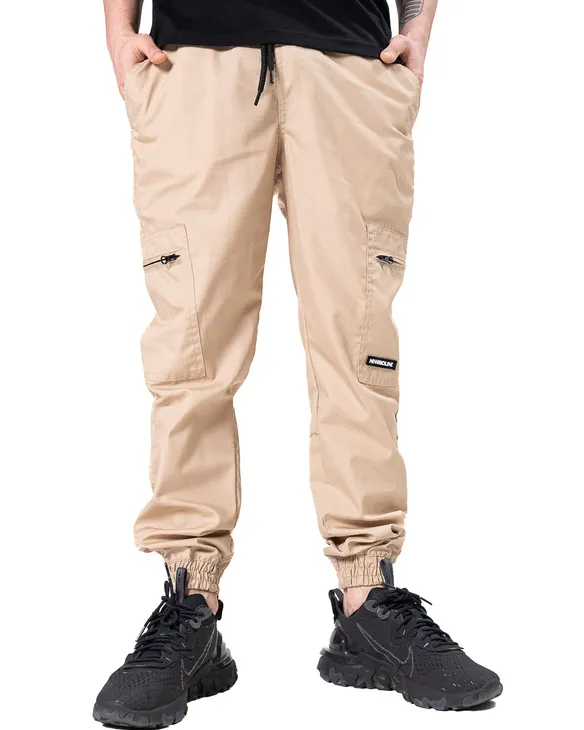 Spodnie Materiałowe Jogger New Bad Line Cargo Ripstop Beige