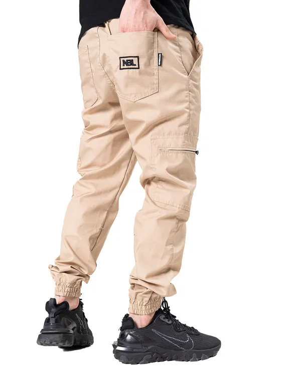 Spodnie Materiałowe Jogger New Bad Line Cargo Ripstop Beige